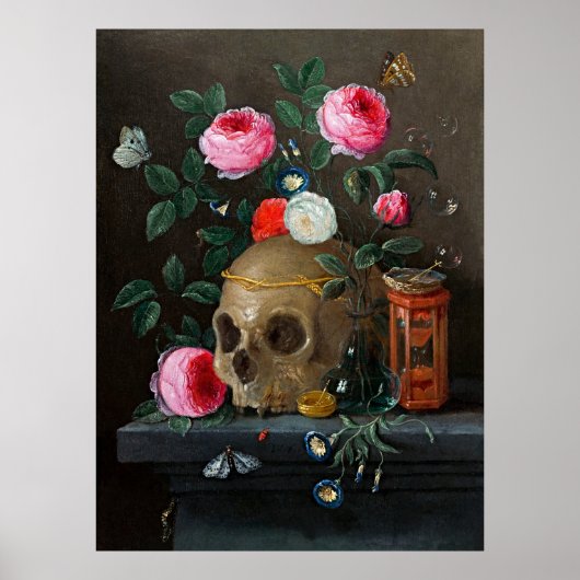Poster Vanitas Still Life par Jan van Kessel (Devant)