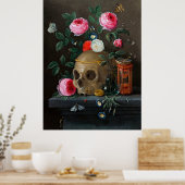 Poster Vanitas Still Life par Jan van Kessel (Cuisine)