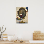 Poster Vanity - Pop surréalisme Oiseaux Peinture (Cuisine)