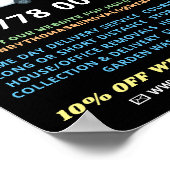 Poster Vannes de suppression blanches, Annonce de la soci (Coin)