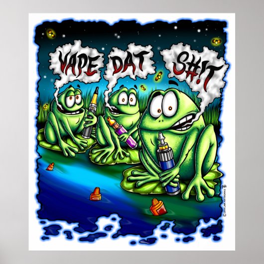 Poster Vape Dat S# ! t (Devant)