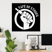 Poster Vape sur solide (Bureau à domicile)