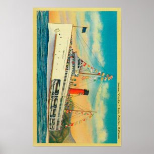 Poster Vapeur "Catalina" à l'île de Père Noël Catalin