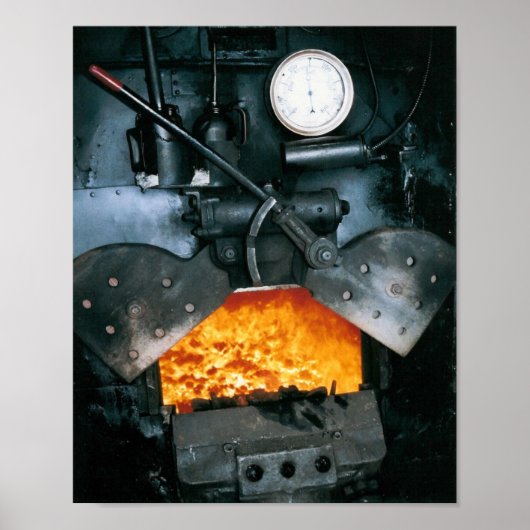 Poster Vapeur Locomotive Impression, haute qualité (Devant)