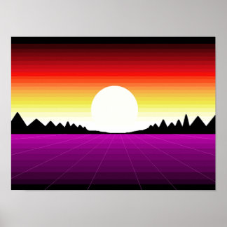 Poster Vaporwave Sunrise