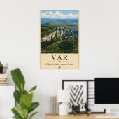 Poster Var Provence Rocky Cliffs Vintage (Bureau à domicile)