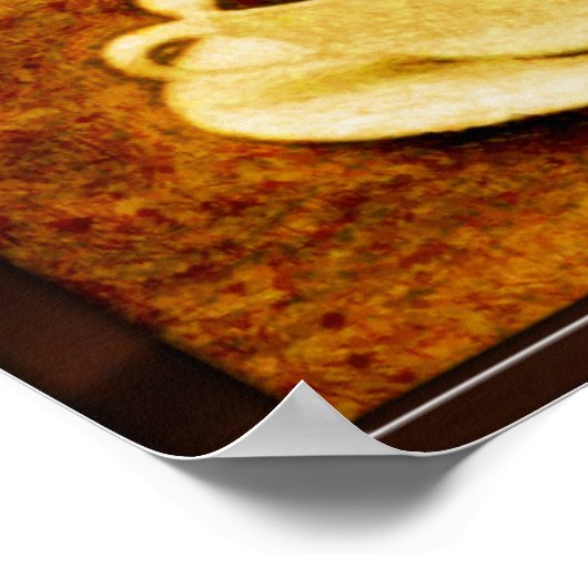 Poster Variations sur une coupe de café -4 styles différe (Coin)