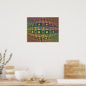 Poster Variété visuelle Abstraite moderne colorée (Cuisine)