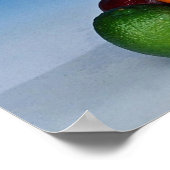 Poster Variétés de fruits et jus (Coin)