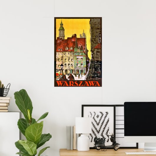 Poster Varsovie (Bureau à domicile)