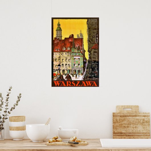 Poster Varsovie (Cuisine)
