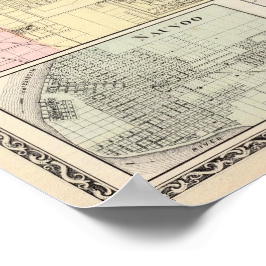 Poster Varsovie, Macomb, Marshall, Canton (Coin)