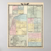 Poster Varsovie, Macomb, Marshall, Canton (Devant)