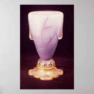 Poster Vase à Favrile avec la base de chrysocale