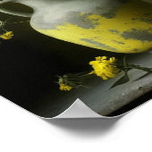 Poster Vase antique de fleurs jaunes (Coin)