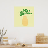 Poster vase art abstrait (Cuisine)
