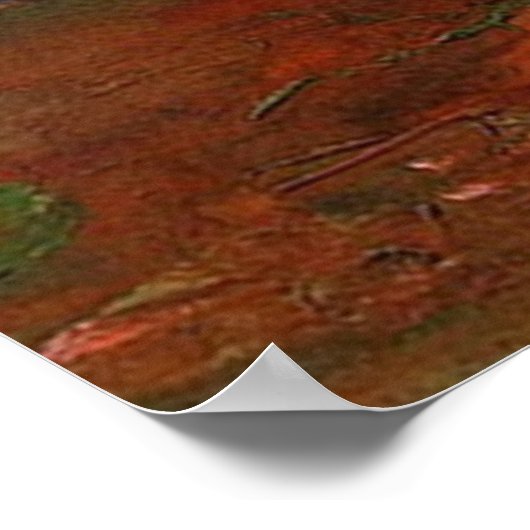 Poster Vase avec des pavots rouges par Vincent van Gogh. (Coin)