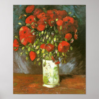 Poster Vase Avec Des Pépites Rouges (F279) Van Gogh Art