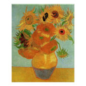 Poster Vase avec douze tournesols par Vincent van Gogh (Devant)