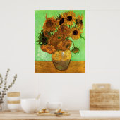 Poster Vase avec douze tournesols par Vincent van Gogh (Cuisine)