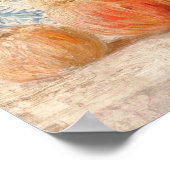 Poster Vase avec Fleurs, Café et Fruit, van Gogh (Coin)