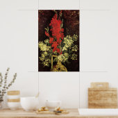 Poster Vase avec Glaïeuls, Œillets de Vincent van Gogh (Cuisine)