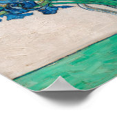 Poster Vase avec Irises, Van Gogh (Coin)