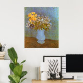 Poster Vase avec Lilacs, Daisies et Anemones par Van Gogh (Bureau à domicile)