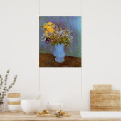 Poster Vase avec Lilacs et marguerites par Vincent van Go (Cuisine)