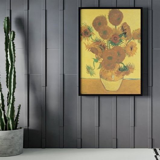 Poster Vase avec quinze tournesols par Vincent van Gogh