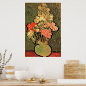 Poster Vase avec Rose Mallows par Vincent van Gogh (Cuisine)