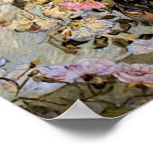 Poster Vase avec roses roses roses Van Gogh Art (Coin)