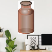Poster Vase bouteille en verre (Bureau à domicile)