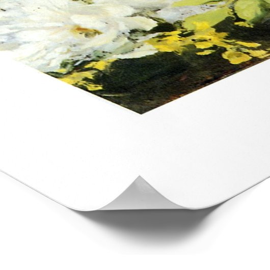 Poster Vase de fleurs (Coin)