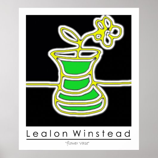 Poster Vase de fleurs (Devant)