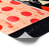 Poster Vase de fleurs abstrait moderne (Coin)