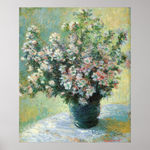 Poster Vase de fleurs Art de Claude Monet
