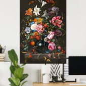 Poster Vase de fleurs de Jan Davidsz de Heem 2 (Bureau à domicile)