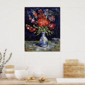 Poster Vase de fleurs de Van Gogh (Cuisine)