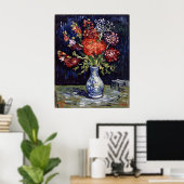 Poster Vase de fleurs de Van Gogh (Bureau à domicile)