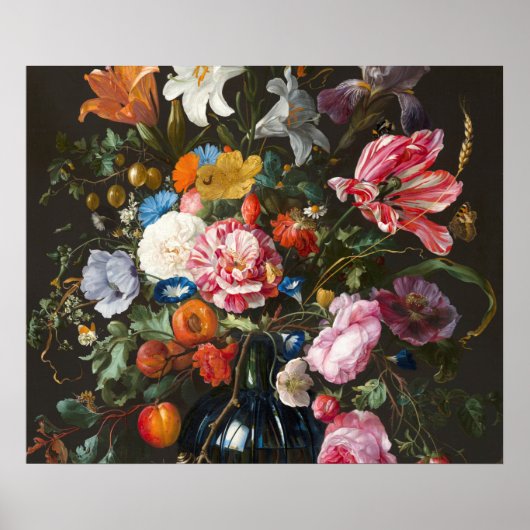 Poster Vase de fleurs. Le créateur Jan Davidsz de Heem. (Devant)