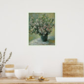 Poster Vase de fleurs par Claude Monet (Cuisine)