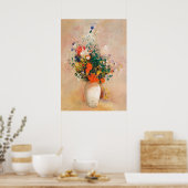 Poster Vase de fleurs par Odilon Redon (Cuisine)