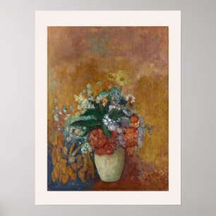 Poster Vase de fleurs par Odilon Redon - Art floral
