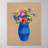 Poster Vase de fleurs, Redon (Devant)