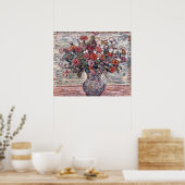 Poster Vase de fleurs, Zinnias de Maurice Prendergast (Cuisine)