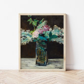 Poster Vase de Lilacs blancs et Rose | Édouard Manet