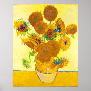 Poster Vase de quinze tournesols, Van Gogh