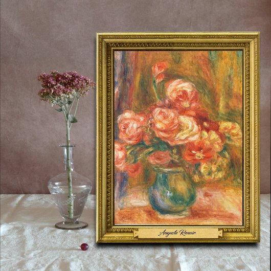Poster Vase de Roses par Auguste Renoir Art
