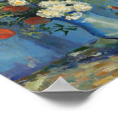 Poster Vase de Van Gogh avec bleuets et coquelicots (Coin)